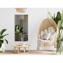 LUSTRO DEKORACYJNE KOLOROWE srebrne grafitowe brązowe PROSTOKĄTY I