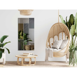 LUSTRO DEKORACYJNE KOLOROWE srebrne grafitowe brązowe PROSTOKĄTY V