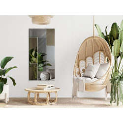 LUSTRO DEKORACYJNE KOLOROWE srebrne grafitowe brązowe PROSTOKĄTY VIII