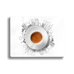 Deska szklana Coffee City