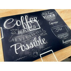 Deska szklana Heart for Coffee