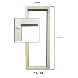 Drzwi do sauny szklane