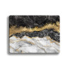 Deska szklana Black&White Marble with Gold Veins