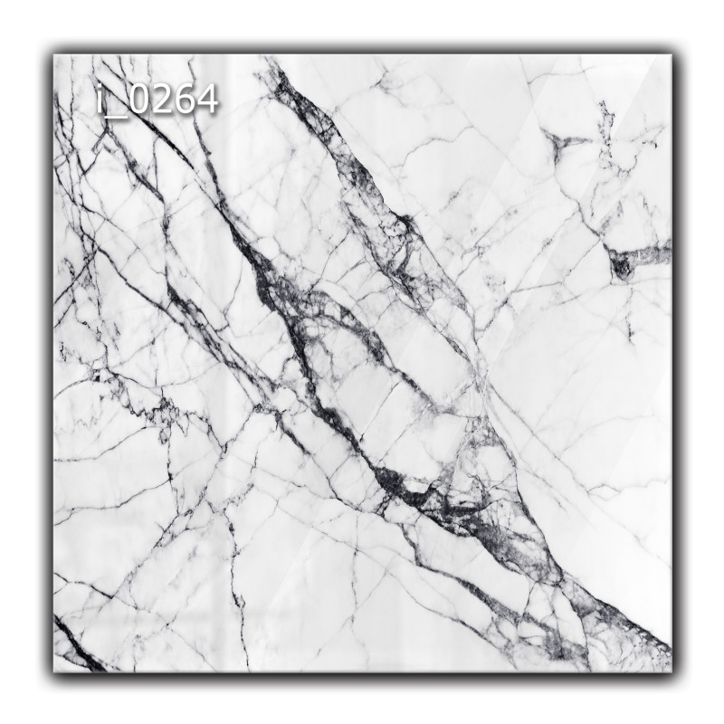 Panel szklany hartowany 60x60 Biały Marmur