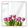 Panel szklany hartowany 60x60 Tulipany