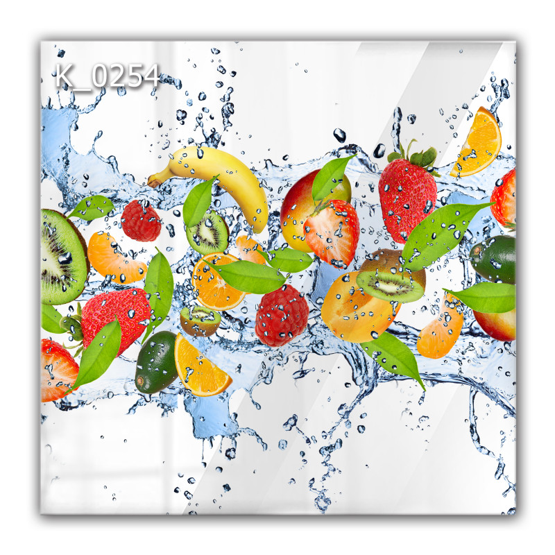 Panel szklany hartowany 60x60 Owoce