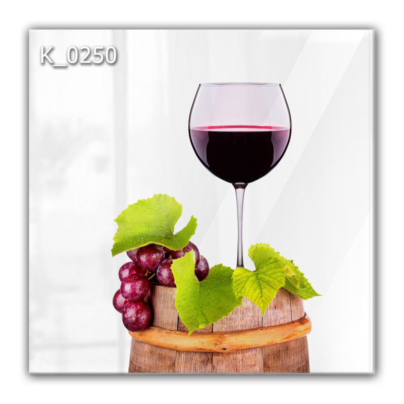 Panel szklany hartowany 60x60 Wino