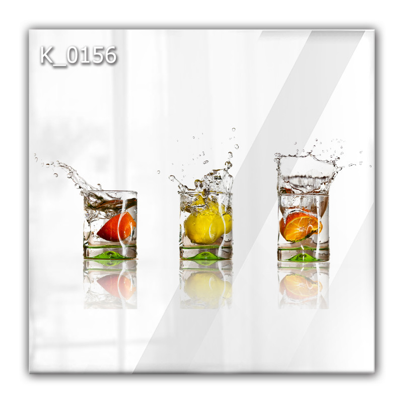 Panel szklany hartowany 60x60 Owoc w Szklance Wody