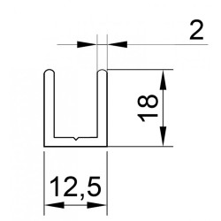 Kabina Lusso Black Loft Walk-in Clear