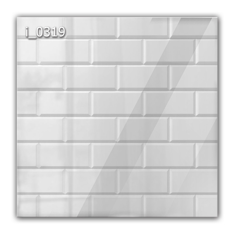 Panel szklany hartowany 60x60 Białe Kafelki