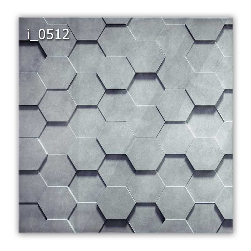 Panel szklany hartowany 60x60 Heksagony