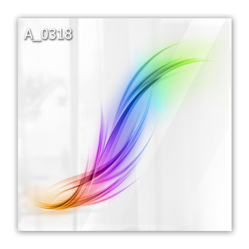 Panel szklany hartowany 60x60 Abstrakcja Pióro