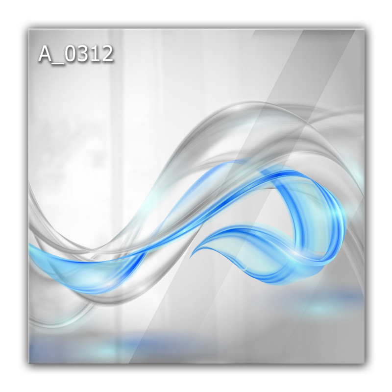 Panel szklany hartowany 60x60 Błękitna Abstrakcja