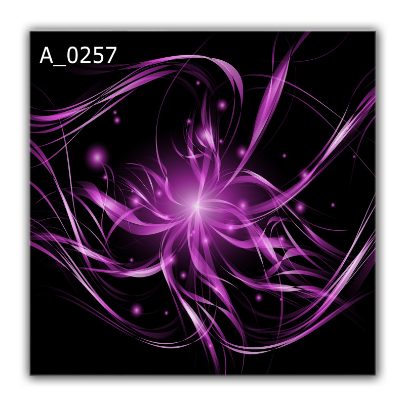 Panel szklany hartowany 60x60 Czarno-Fioletowa Abstrakcja