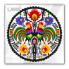 Panel szklany hartowany 60x60 Wzór Ludowy