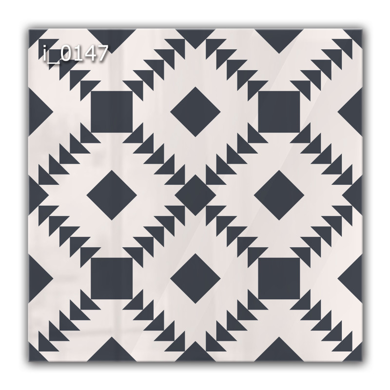 Panel szklany hartowany 60x60 Trójkąty i Kwadraty