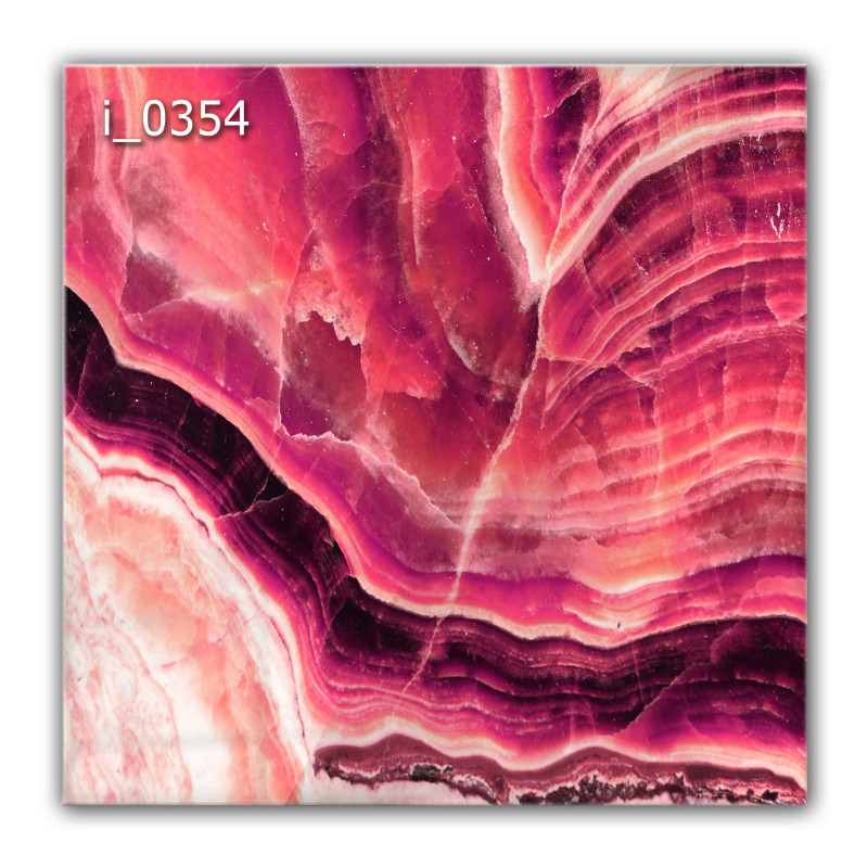 Panel szklany hartowany 60x60 Różowy Agat