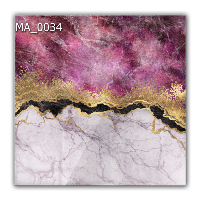 Panel szklany hartowany 60x60 Różowy Marmur