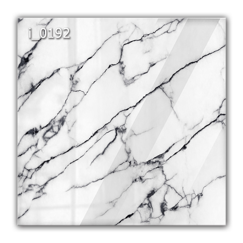 Panel szklany hartowany 60x60 Biało-Czarny Marmur