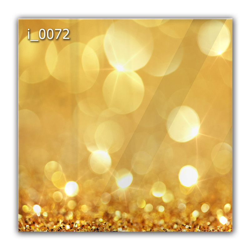 Panel szklany hartowany 60x60 Złoty Brokat