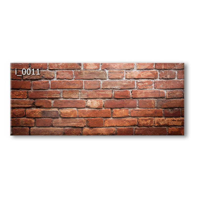 PANEL SZKLANY DO KUCHNI 120x50 cm - CEGŁA