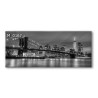 PANEL SZKLANY DO KUCHNI 120x50 cm - NOWY JORK CZARNO-BIAŁY