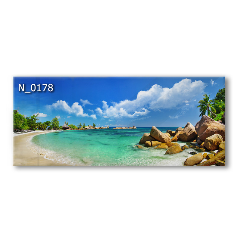 PANEL SZKLANY DO KUCHNI 120x50 cm - OCEAN