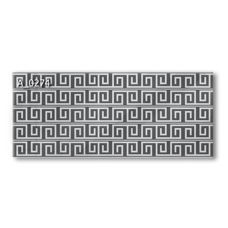 PANEL SZKLANY DO KUCHNI 120x50 cm - MEANDER