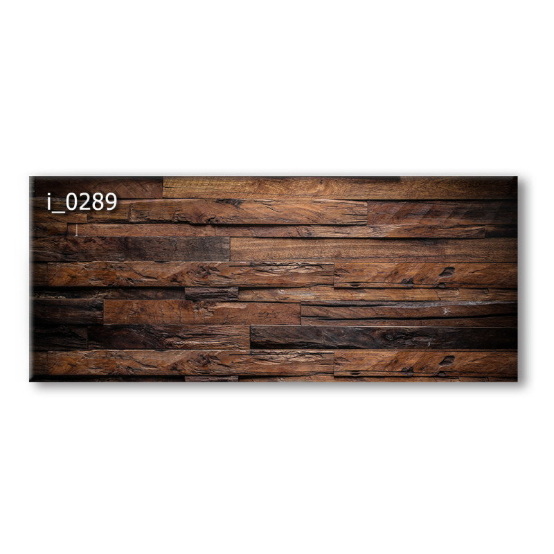 PANEL SZKLANY DO KUCHNI 120x50 cm - CIEMNE DESKI