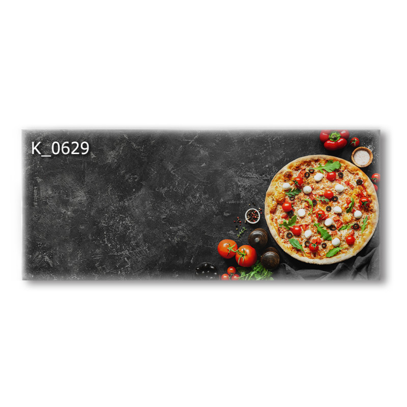 PANEL SZKLANY DO KUCHNI 120x50 cm - PIZZA