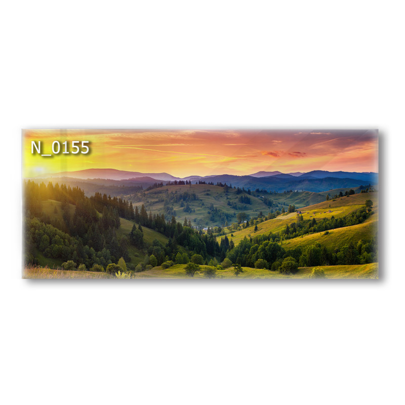 PANEL SZKLANY DO KUCHNI 120x50 cm - ZACHÓD SŁOŃCA