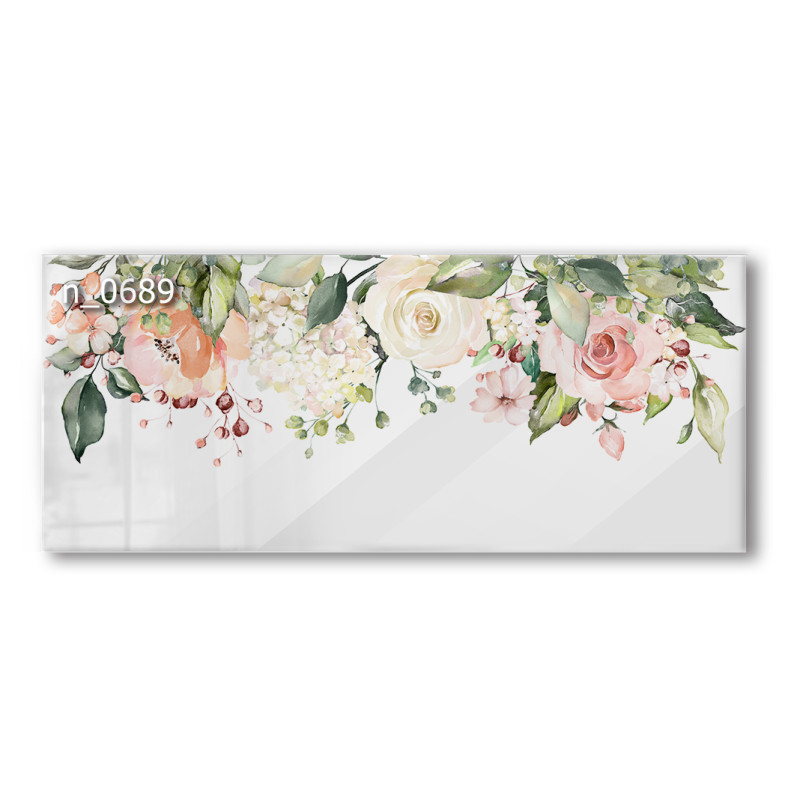 PANEL SZKLANY DO KUCHNI 120x50 cm - BUKIET