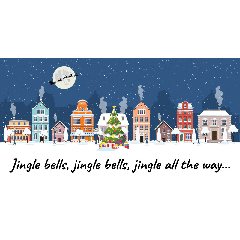Obraz szklany Jingle Bells