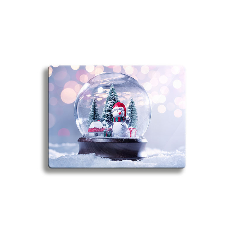 Deska szklana świąteczna KULA ŚNIEŻNA