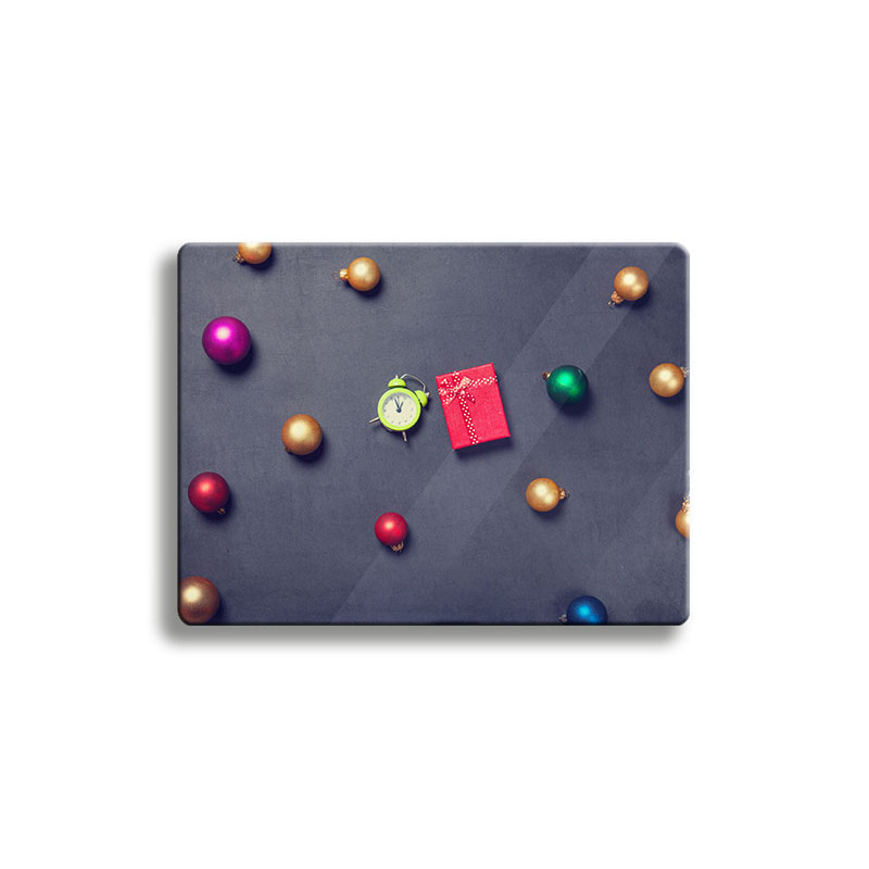 Deska szklana świąteczna BOMBKI