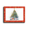 Deska szklana świąteczna CHOINKA CZERWONA RAMKA