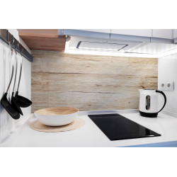 PANEL SZKLANY DO KUCHNI 120x50 cm - DREWNO