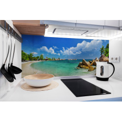 PANEL SZKLANY DO KUCHNI 120x50 cm - OCEAN