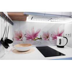PANEL SZKLANY DO KUCHNI 120x50 cm - MAGNOLIE