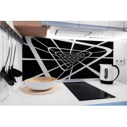 PANEL SZKLANY DO KUCHNI 120x50 cm - TUNEL