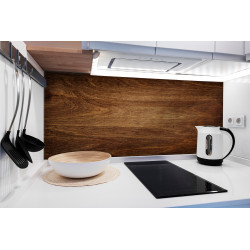 PANEL SZKLANY DO KUCHNI 120x50 cm - DREWNO II