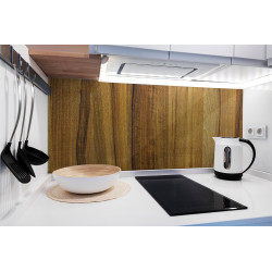 PANEL SZKLANY DO KUCHNI 120x50 cm - DREWNO PION