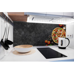 PANEL SZKLANY DO KUCHNI 120x50 cm - PIZZA