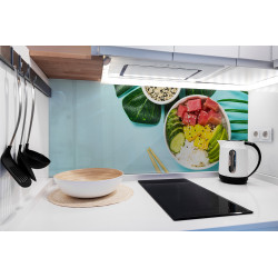 PANEL SZKLANY DO KUCHNI 120x50 cm - JEDZENIE