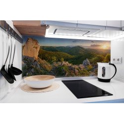 PANEL SZKLANY DO KUCHNI 120x50 cm - WSCHÓD SŁOŃCA