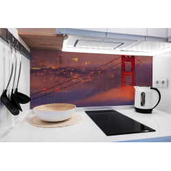 PANEL SZKLANY DO KUCHNI 120x50 cm - MOST