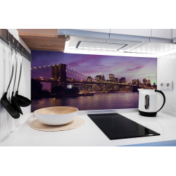 PANEL SZKLANY DO KUCHNI 120x50 cm - MANHATTAN