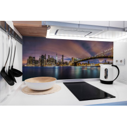 PANEL SZKLANY DO KUCHNI 120x50 cm - NOWY JORK