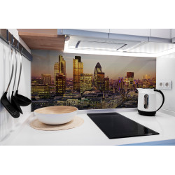 PANEL SZKLANY DO KUCHNI 120x50 cm - MIASTO