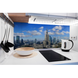 PANEL SZKLANY DO KUCHNI 120x50 cm - WARSZAWA